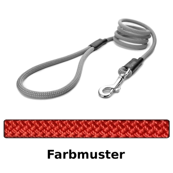 klassische Hundeleine - M - 115cm - rot